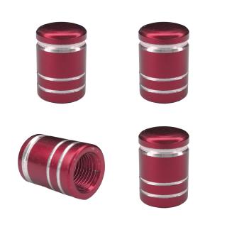 Колпачки на ниппель ЦИЛИНДР красный металл (уп.4шт) KNV 007-3 MASHINOKOM