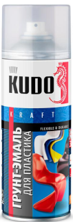 Грунт-эмаль для пластика серая KU-6001 KUDO