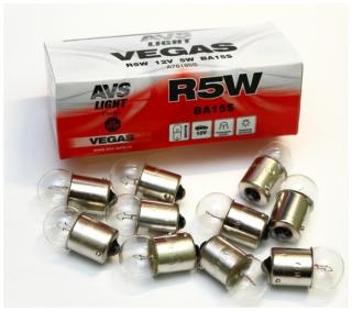 Лампа AVS Vegas 12V .R5W(BA15S) BOX(10 шт.)