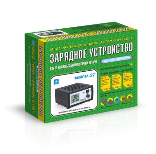 Зарядное устройство Орион "Вымпел-27" (автомат 0-7А, сегментный ЖК индикатор)