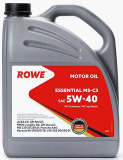 Масло моторное ROWE ESSENTIAL MS-C3 SAE 5W-40 5л (4)