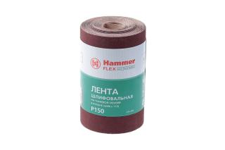 Лента шлиф.115х5м P150 рулон Hammer Flex  216-005 ткан. основа