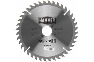Диск пильный по дереву 185х40х20/16мм  Hammer Flex 205-109 CSB WD 