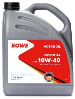 Масло моторное ROWE ESSENTIAL A3/B4 SAE 10W-40 4л