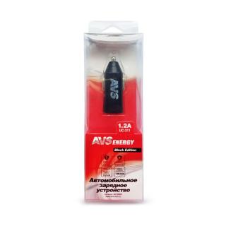 Устройство зарядное USB AVS 1 порт UC-311 (1,2A) черный A07280S 