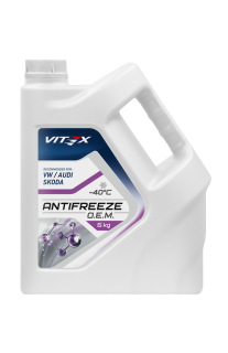Жидкость охлаждающая Антифриз VITEX O.E.M. for VW Audi Skoda -40 5кг