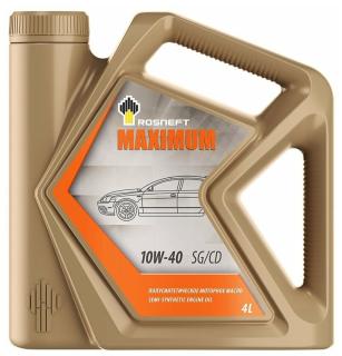 Масло моторное Rosneft Maximum 10w40 4л. п/с