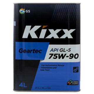 Масло трансмиссионное KIXX Geartec GL-5 75W-90 4л