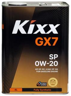 Масло моторное KIXX GX7 SP 0W-20 4л мет.