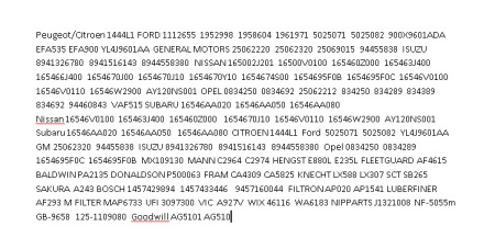 Фильтр воздушный TSN 9130 полиур. Nissan Primera/X-Trail 1.7D-2.2D 90>,Subaru(C2964)