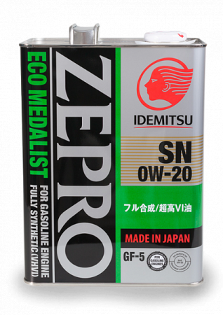 IDEMITSU ZEPRO ECO MEDALIST SP/GF6A  0W20 4л синт (6)