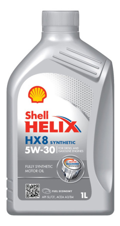 SHELL Helix HX8 Synthetic 5w30 A3/B4 1л (12)