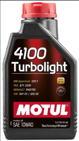 MOTUL 4100 Turbolight 10w40 1л (12)