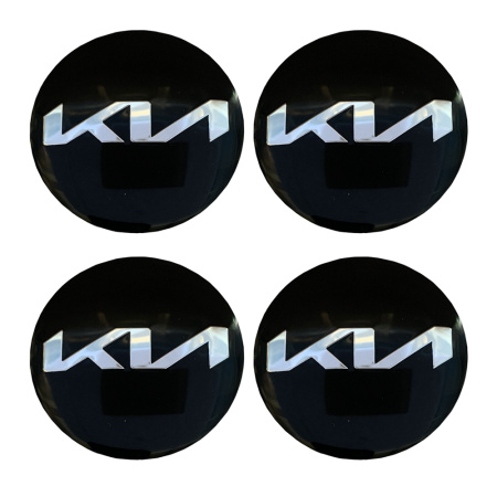 Наклейки на диски KIA NEW 56 см черный (4шт) NZD 041N MASHINOKOM