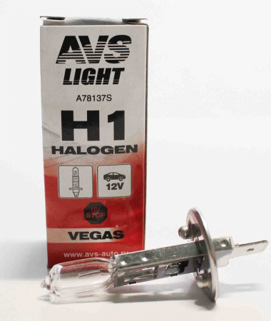 Галогенная лампа AVS Vegas H1.12V.55W. 1шт (10)