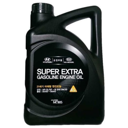 Масло мотор. Hyndai Super Extra Gasolaine 5w30 SL/GF-3 EU 4л п/к 0510000410 (4)