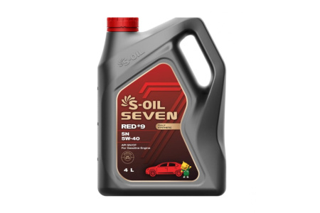 S-OIL 7 RED#9 SN 5w-40 4л.синтетика (4)