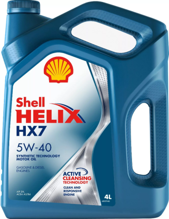 SHELL Helix HX7 5w40 4л (синее) (4)