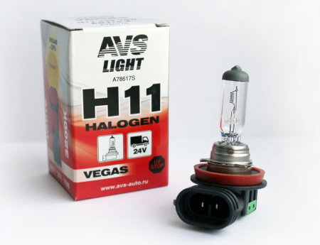 Галогенная лампа AVS Vegas H11.24V. 70W. 1шт