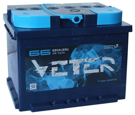 Аккум-р VETER 66 о.п. 242*175*190