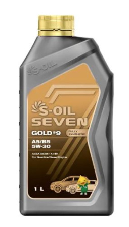 S-OIL 7 GOLD#9 A5/B5.A1/B1 SL/CF 5w-30 1л синтетика (12)