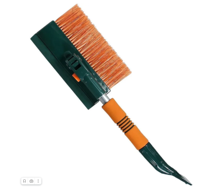 Щетка-скребок 45 см мягкая ручка оранж-зеленый поворотная LS202 LI-SA Nova Bright (12)