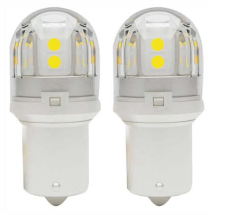 Лампа Светодиодная 12-24V SVS P21W  /3.3W/6000K/350Lm/Chip 3030/15SMD к-т 2шт.