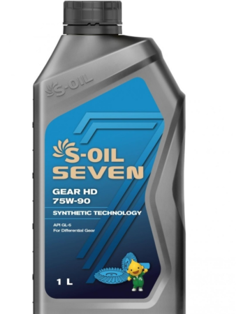 S-OIL 7 GEAR HD GL-5 75w-90 1л (12)