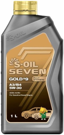 S-OIL 7 GOLD#9 A3/B4 SL 5w-30 1л синтетика (12)