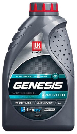 ЛУКОЙЛ GENESIS ARMORTECH DIESEL 5w40 синт. 1л (12)/(324)