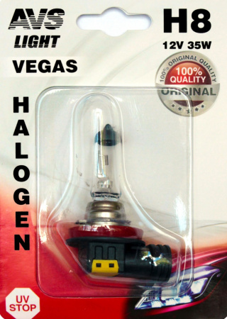 Галогенная лампа AVS Vegas в блистере H8.12V.35W. 1шт