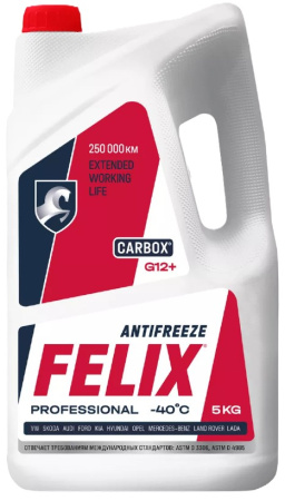Антифриз FELIX CARBOX - 40 красный 5кг