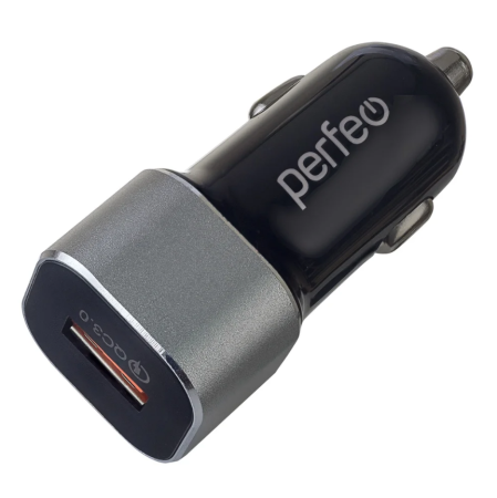 Устройство зарядное автомобильное USB 1 порт (3А) I4618 черный PERFEO (100)