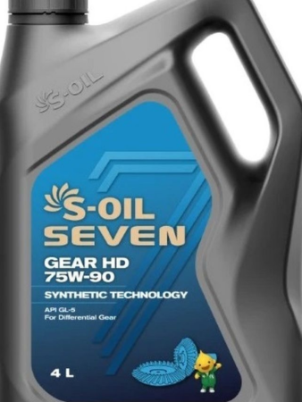 S-OIL 7 GEAR HD GL-5 75w-90 4л (4)