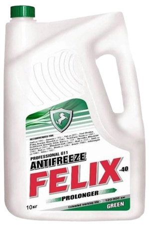 Антифриз "FELIX PROLONGER" G-11 -40 зеленый 10кг