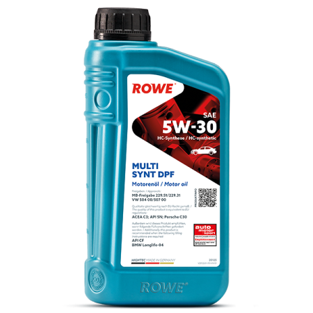 ROWE HIGHTEC MULTI SYNT DPF С3 SAE 5W-30 1л (12)