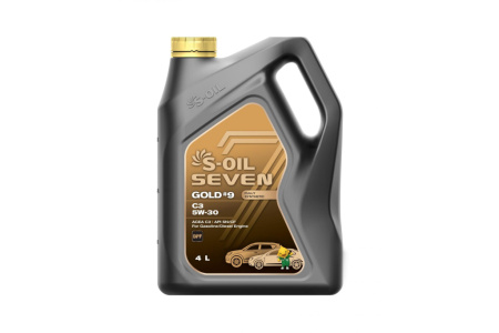 S-OIL 7 GOLD#9 C3 SN/CF 5w-30 4л синтетика (4)