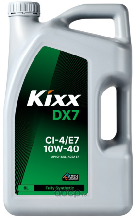 Масло моторное KIXX DX7 CI-4/E7 10W40 (HD1)/ 6л.