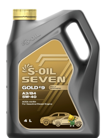 S-OIL 7 GOLD#9 A3/B4 SN 5w-40 4л синтетика (4)