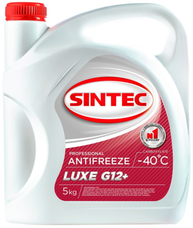 Sintec Антифриз LUX красный G12+  5 кг (4) (614500)