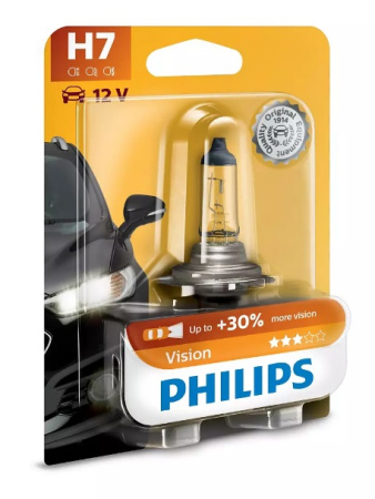 Лампа PHILIPS  H7 12V55W +30%   12972PRB1 /10/100 Блистер