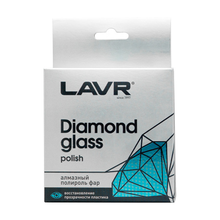 Полироль-реставратор фар  20мл Diamond glass polish LN1432 (20) LAVR