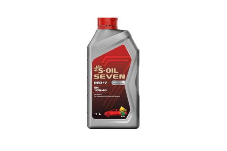 S-OIL 7 RED#7 SN 10w-40 1л. полусинтетика (12)