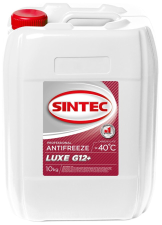 Sintec Антифриз LUX красный G12+ 10 кг (2) (756665)