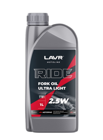 Масло вилочное Ride Fork oil 2,5W 1л LN7781 (16) LAVR MOTO