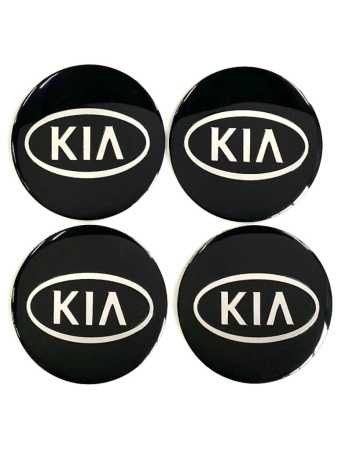 Наклейки на диски KIA 60 см черный (4шт) NZD6 041N MASHINOKOM 