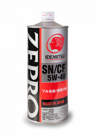 IDEMITSU ZEPRO EURO SPEC F-S SN/CF 5W40 1л синт (20)