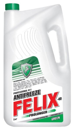 Антифриз FELIX PROLONGER G-11 -40 зеленый 5л (4)