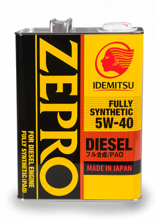 IDEMITSU ZEPRO DIESEL F-S CF 5W40 4л синт (6)
