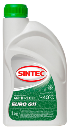 Sintec Антифриз Euro G11 зеленый 1 кг (12) (802558)